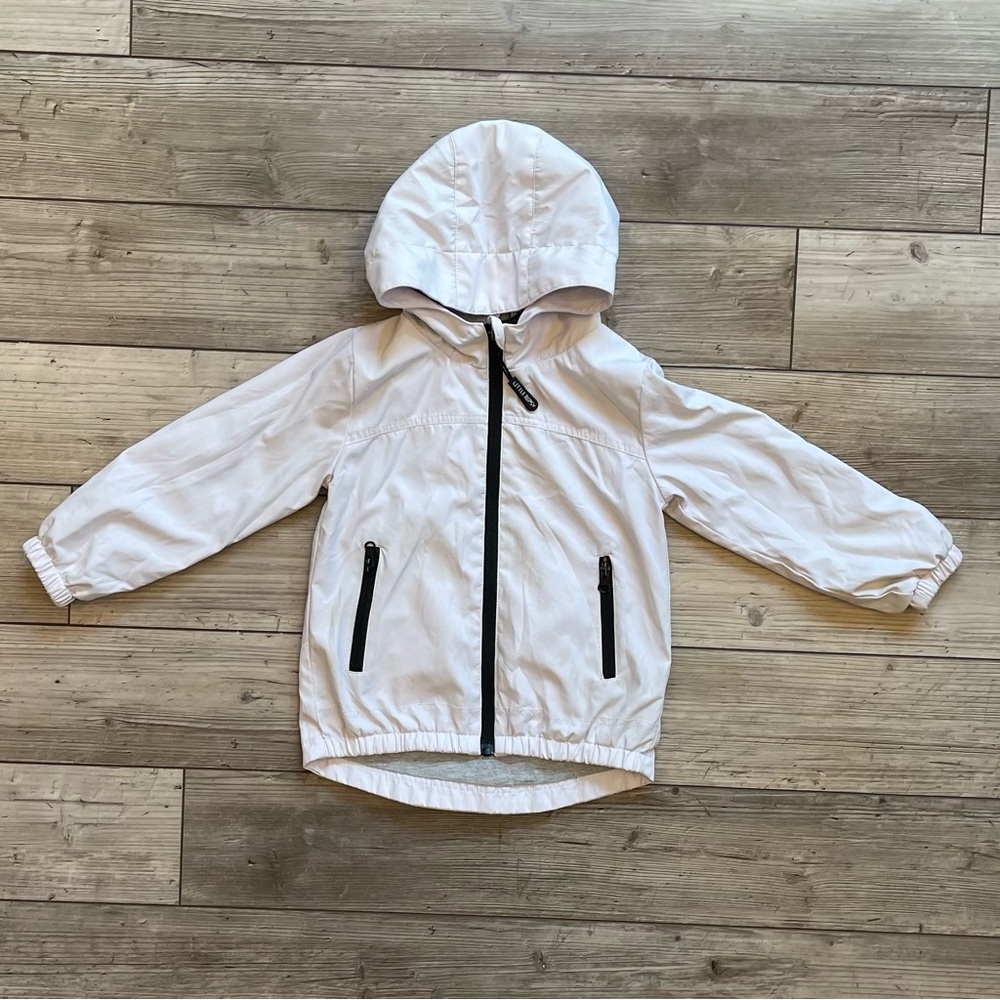 Little Bipsy | White Hooded Raincoat | Size: 2T - 3T